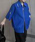 Double Zip Short Sleeve Blouson